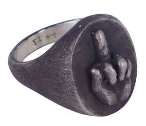 FU (oxidised) by Ant Hat. A beautifully crafted ring blending timeless design with Australian artistry.
