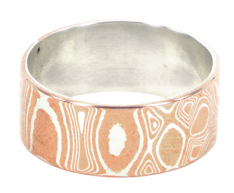 Mokume Gane by Melissa Baldock. A beautifully crafted mens ring blending timeless design with Australian artistry.
