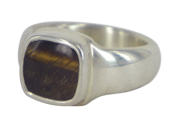 Square (Tigers Eye) by Sebastian Cilento. A beautifully crafted ring blending timeless design with Australian artistry.
