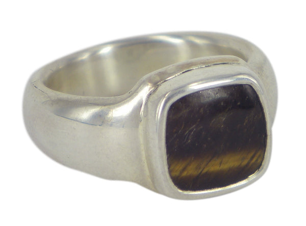 Square (Tigers Eye) by Sebastian Cilento. A beautifully crafted ring blending timeless design with Australian artistry.
