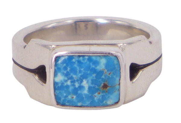 Small Split Shank (Morenci Turquoise) by Sebastian Cilento. A beautifully crafted ring blending timeless design with Australian artistry.
