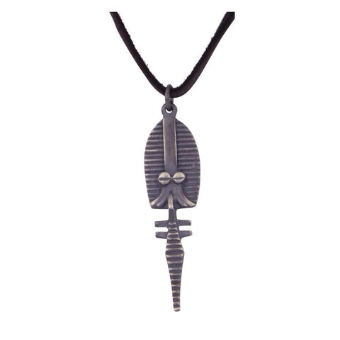 Guardian Mask pendant by Garty Barnes. A striking pendant with exceptional craftsmanship, highlighting Australian handmade jewellery.
