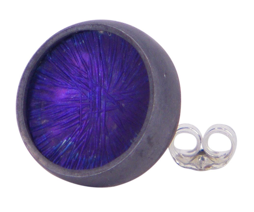 Purple Niobium Earring by Philip Monk. A beautifully crafted ring blending timeless design with Australian artistry.
