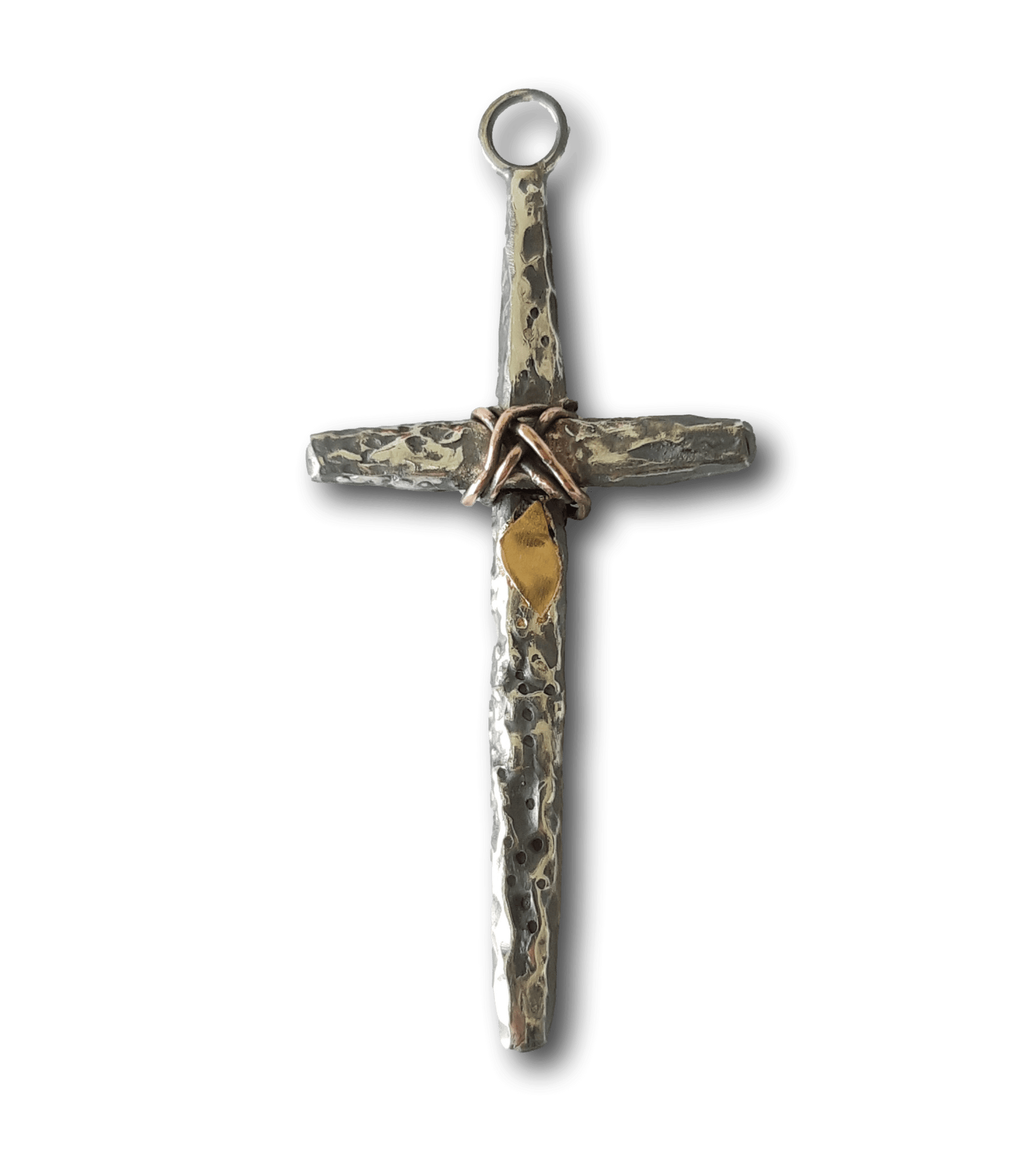 Not Entirely Cross pendant by Gavin Macsporran. A striking pendant with exceptional craftsmanship, highlighting Australian handmade jewellery.
