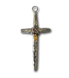 Not Entirely Cross pendant by Gavin Macsporran. A striking pendant with exceptional craftsmanship, highlighting Australian handmade jewellery.
