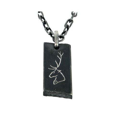 Stag by David Parker. A striking pendant with exceptional craftsmanship, highlighting Australian handmade jewellery.
