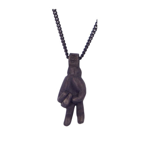 Two (oxidised) by Ant Hat. A striking pendant with exceptional craftsmanship, highlighting Australian handmade jewellery.
