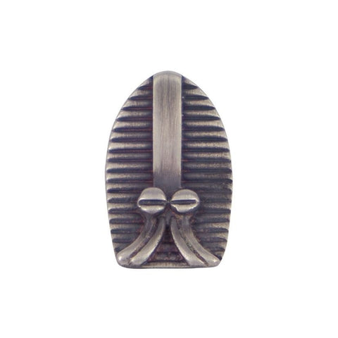 Handcrafted Guardian Mask Lapel Pin by Gary Barnes, Australian-made accessory featuring a bold and intricate design symbolising protection and strength.