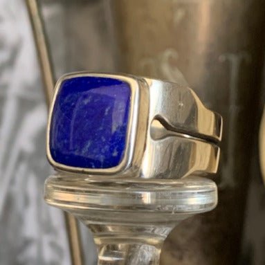 Split Shank (lapis lazuli) signet ring