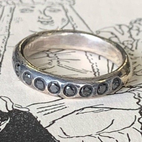 Brush Stroke Wedding Ring